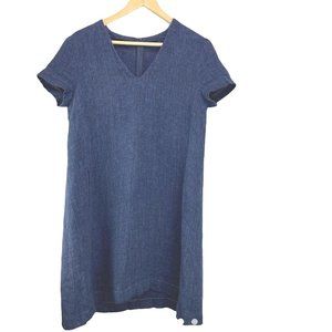 BVM spa short sleeved Linen mix dress